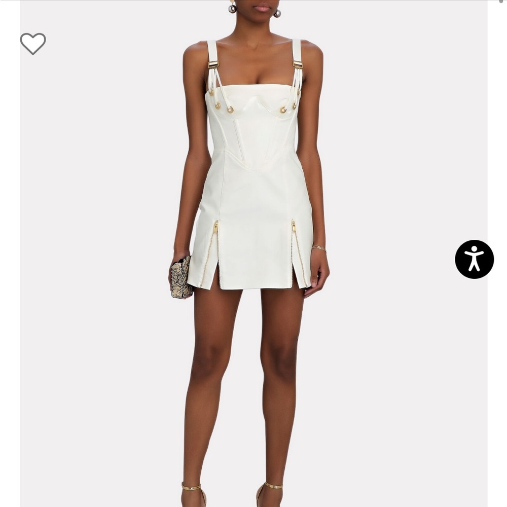 Dion lee fan lace zip corset dress NWT size UK6 (US s)